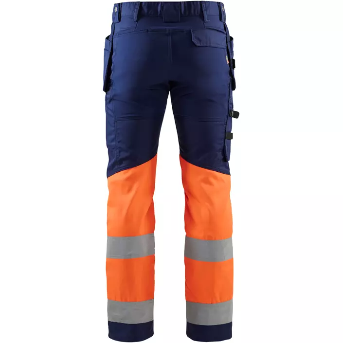 Blåkläder håndverksbukse, Middels grå/Hi-Vis Oransje, large image number 2