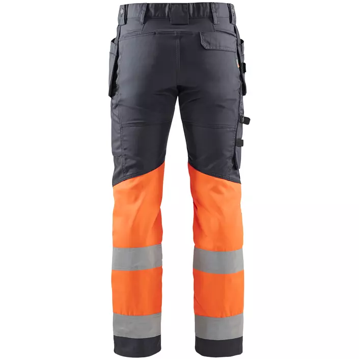 Blåkläder hantverksbyxa, Mellangrå/Hi-Vis Orange, large image number 2