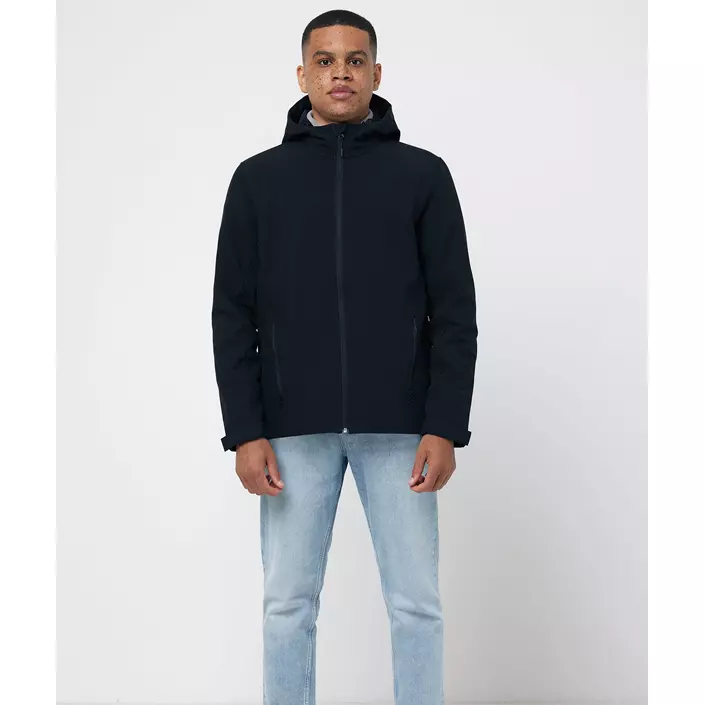 Iqoniq Makalu softshelljacka, Svart, large image number 4