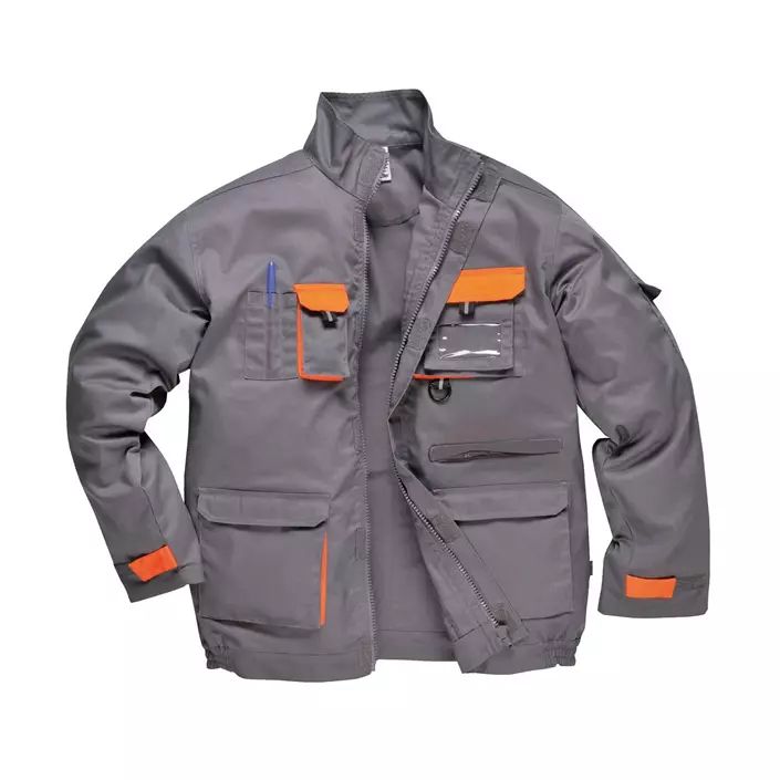 Portwest Texo work jacket, Grey/orange, large image number 0