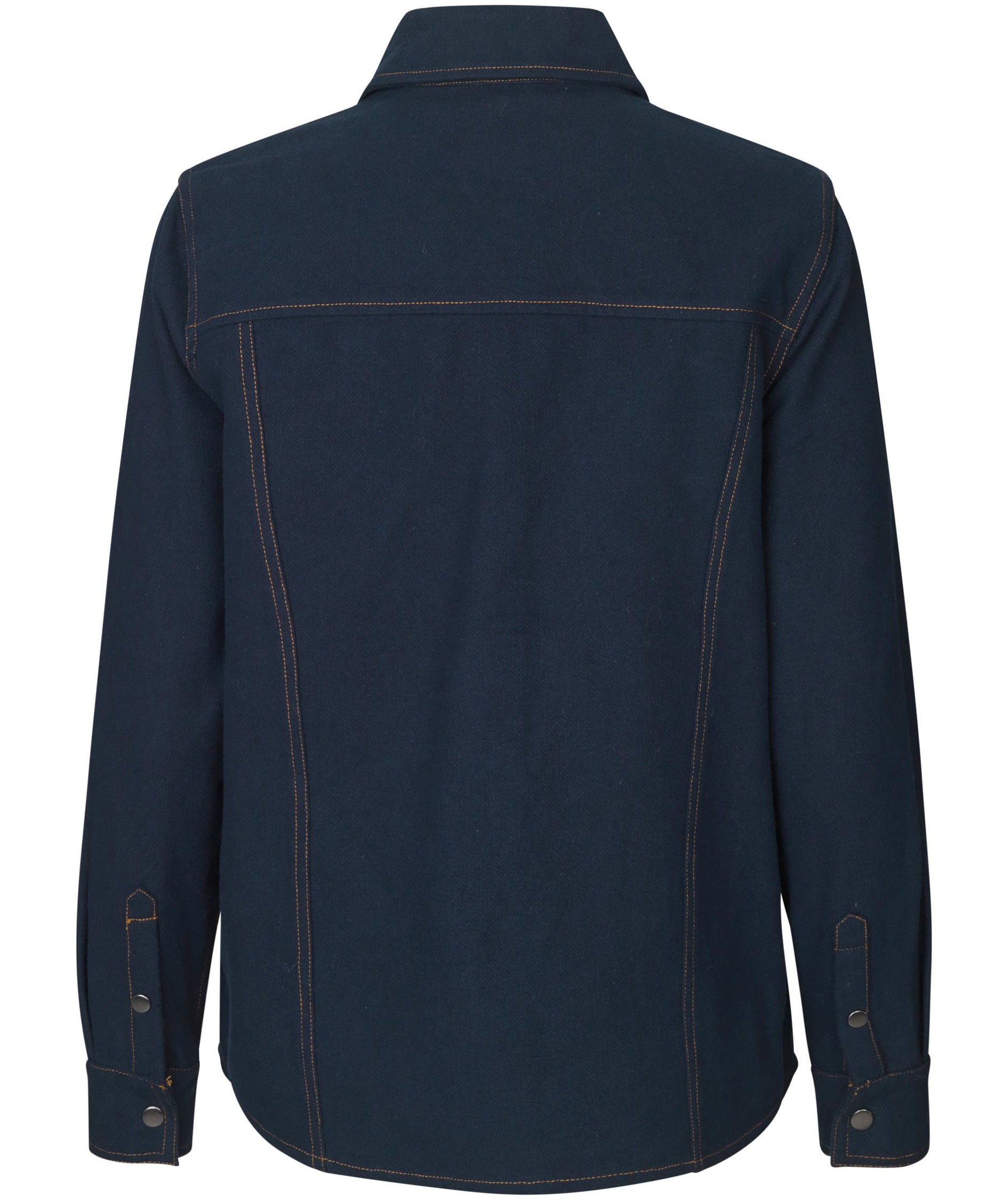 ID Modern fit dame flannelskjorte, Navy, large image number 2