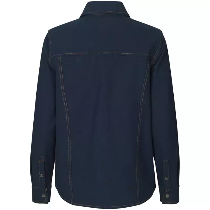 ID Modern fit flanellskjorta dam, Navy, large image number 2