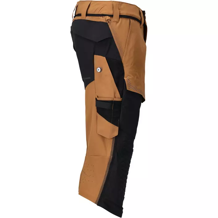Mascot Customized 3/4-Arbeitshose full stretch, Nußbraun/Schwarz, large image number 2