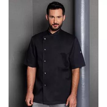 Karlowsky Gustav short-sleeved chef jacket, Black