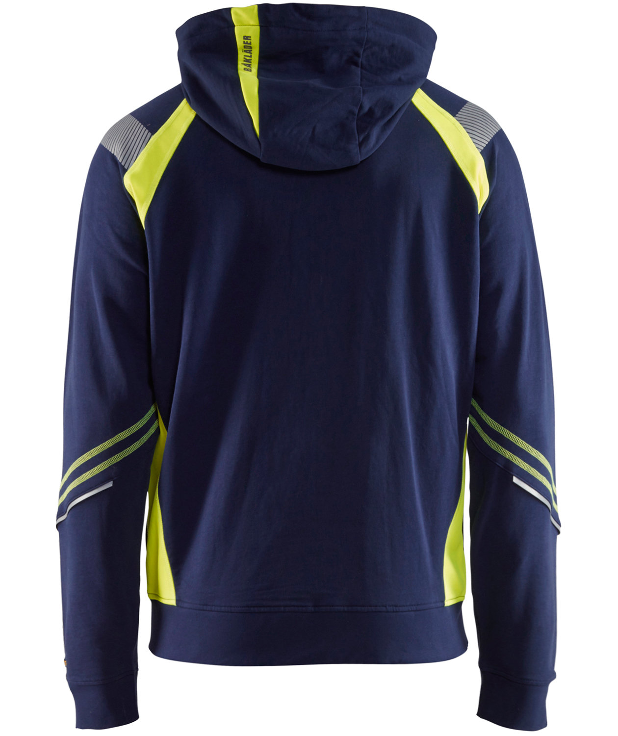 Bl&aring;kl&auml;der hoodie, Marine/Hi-Vis yellow, large image number 1