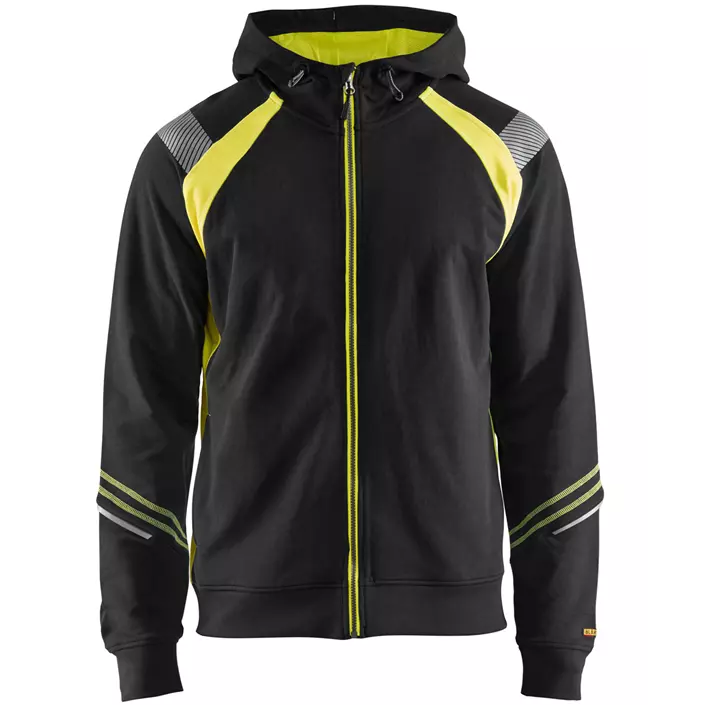 Blåkläder hoodie, Black/Hi-Vis Yellow, large image number 0