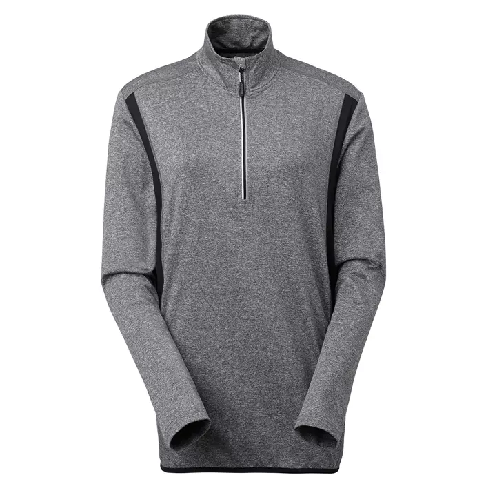 South West Sara tränings tröja med kort blixtlås dam, Grey melange, large image number 0