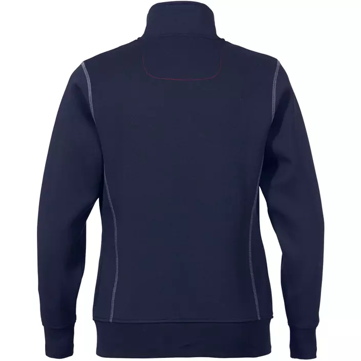 Fristads Acode Sporty dame sweatshirt med lynlås, Mørkeblå, large image number 1