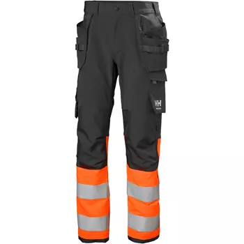 Helly Hansen Alna 4X craftsman trousers full stretch, Hi-vis Orange/Ebony
