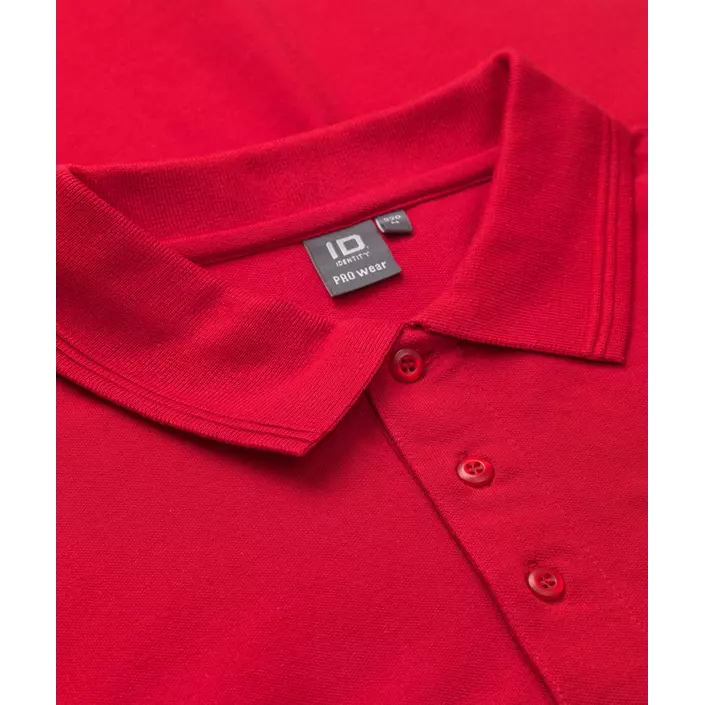 ID PRO Wear Polo T-skjorte med brystlomme, Rød, large image number 3