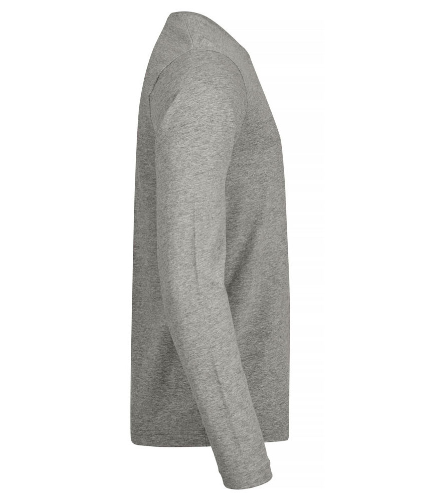 Clique Premium Fashion-T long-sleeved T-shirt, Grey melange, large image number 3