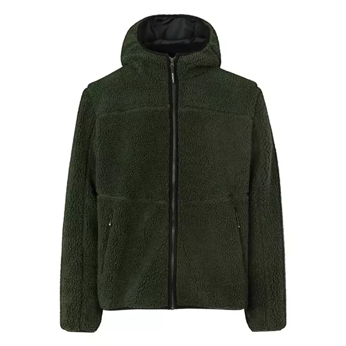 ID pile fleece jacket, Olive, large image number 0