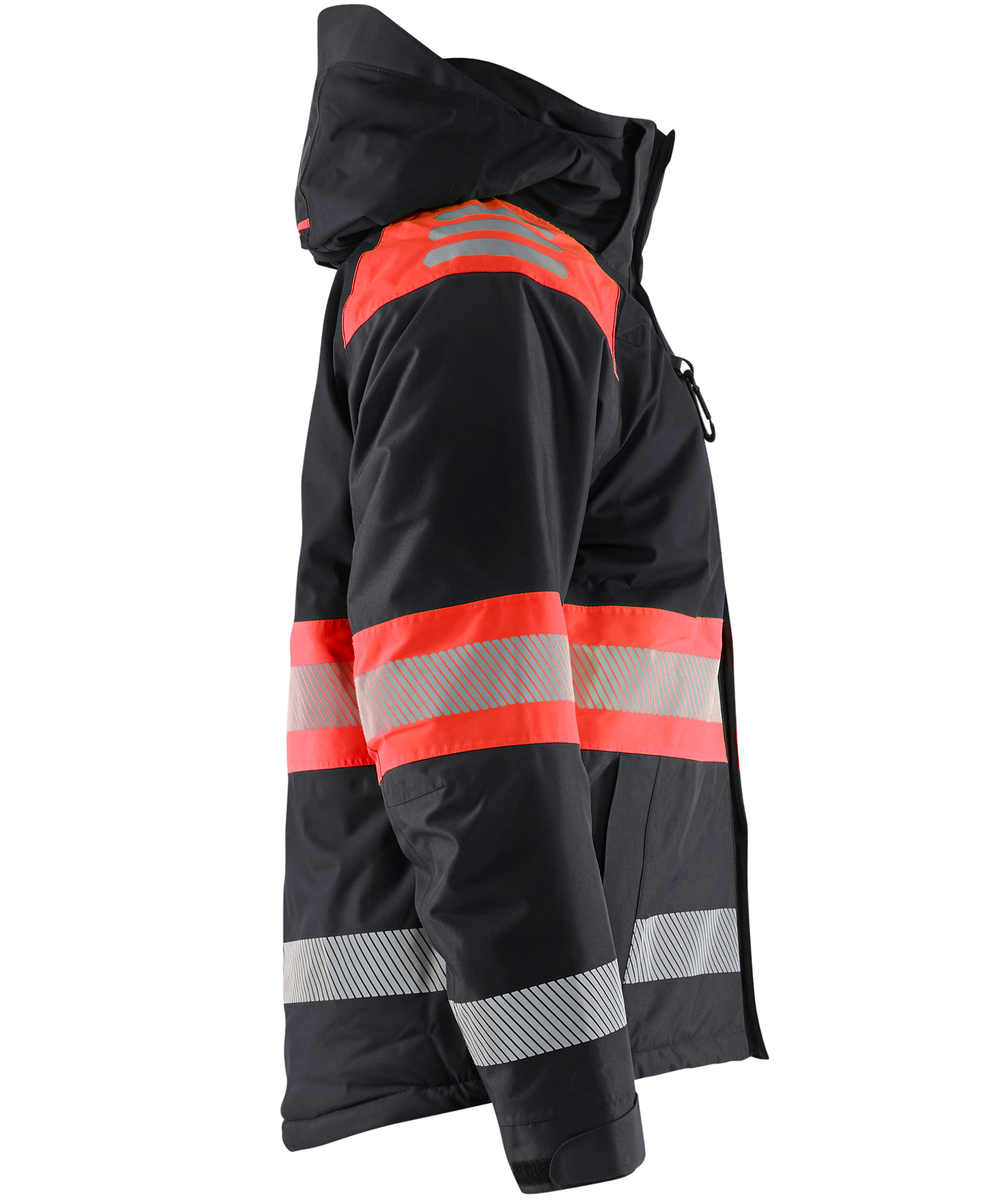 Bl&aring;kl&auml;der winter jacket, Black/Hi-Vis Red, Black/Hi-Vis Red, large image number 3