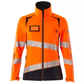 Mascot Accelerate Safe women's jacket, Hi-Vis Orange/Dark Marine