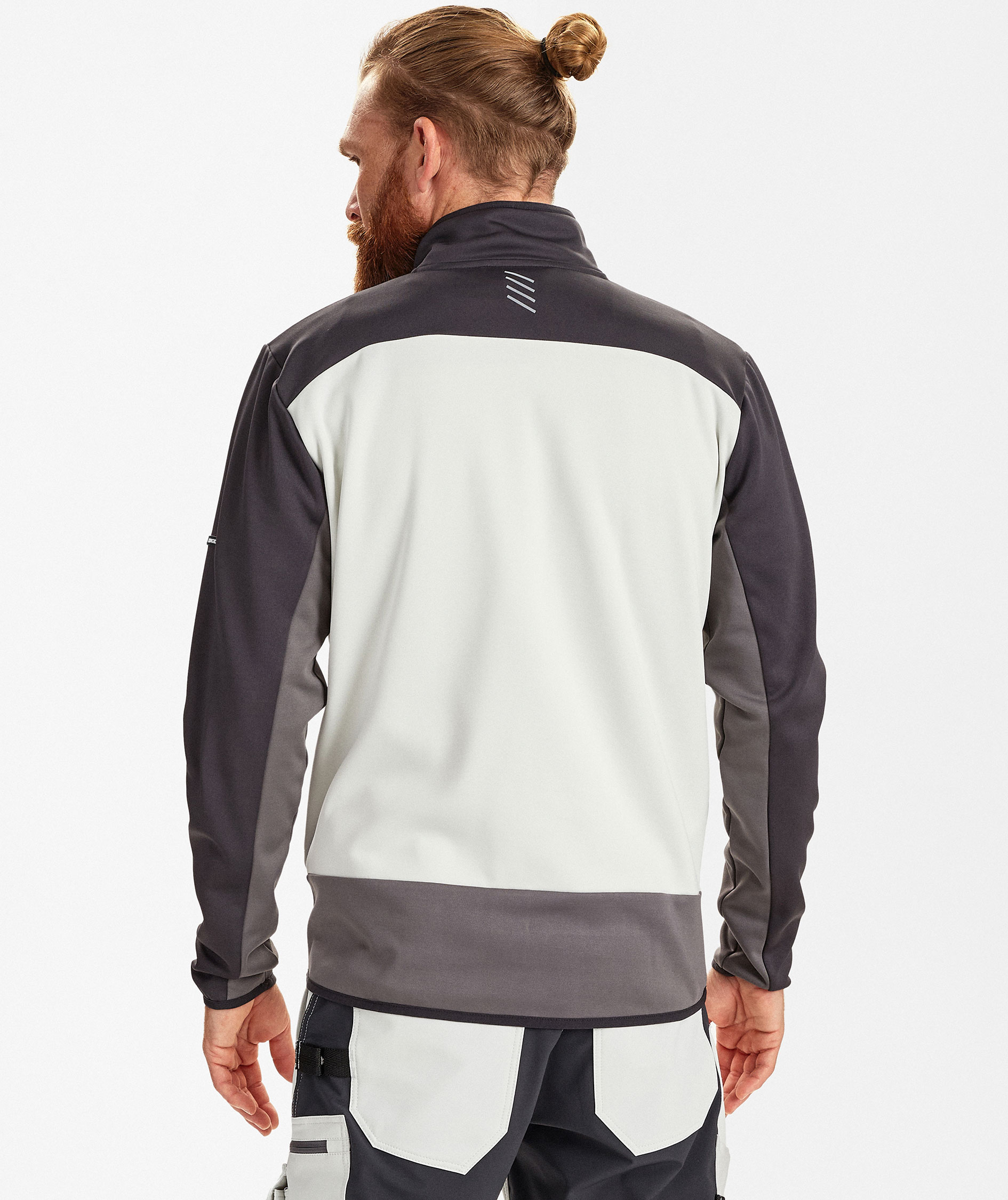 Engel Entire midlayer cardigan, Bone White/Anthracite Grey, large image number 4