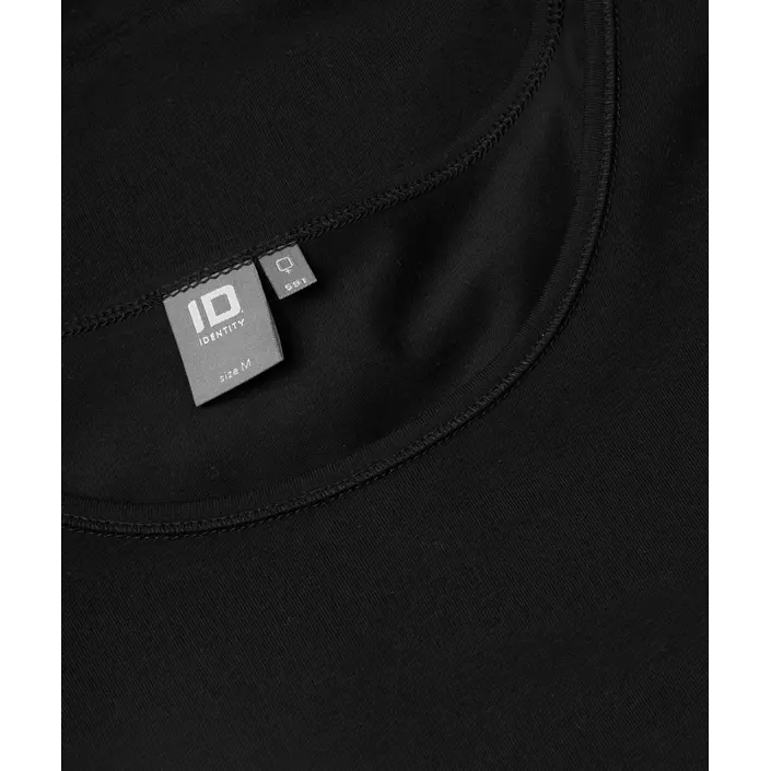 ID 3/4 sleeved women's stretch T-shirt, Black, large image number 3