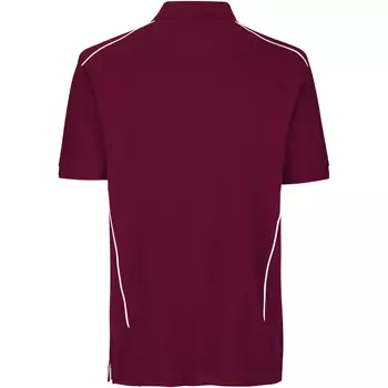ID PRO Wear pipings polo T-skjorte, Bordeaux