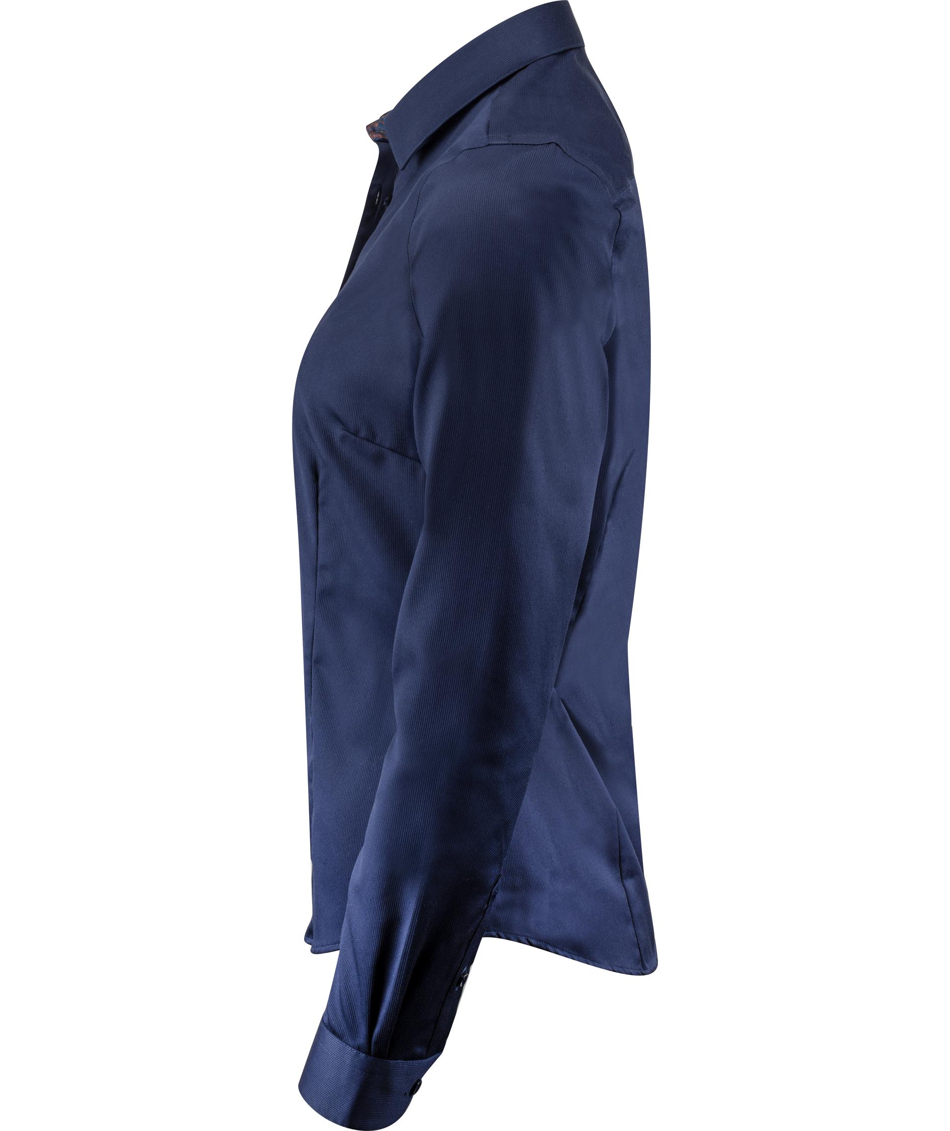 J. Harvest & Frost Twill Purple Bow 146 Lady fit shirt, Navy, large image number 2