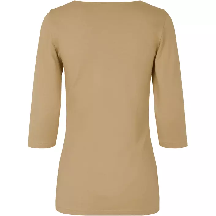 ID 3/4 ärmad stretch T-shirt dam, Sand, large image number 1