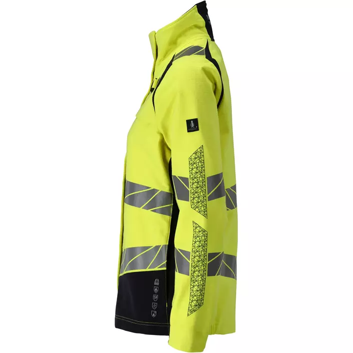 Mascot Accelerate Multisafe damejakke full stretch, Hi-Vis Gul/Mørk Marine, large image number 3