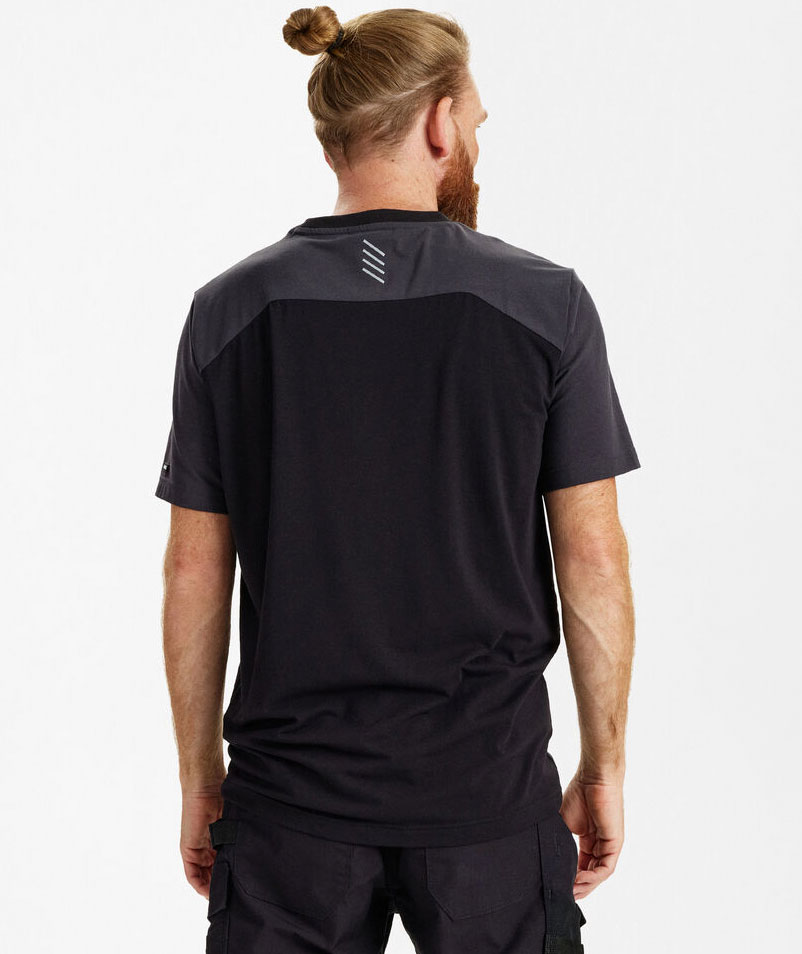 Engel Entire T-shirt, Black/Anthracite Grey, large image number 4