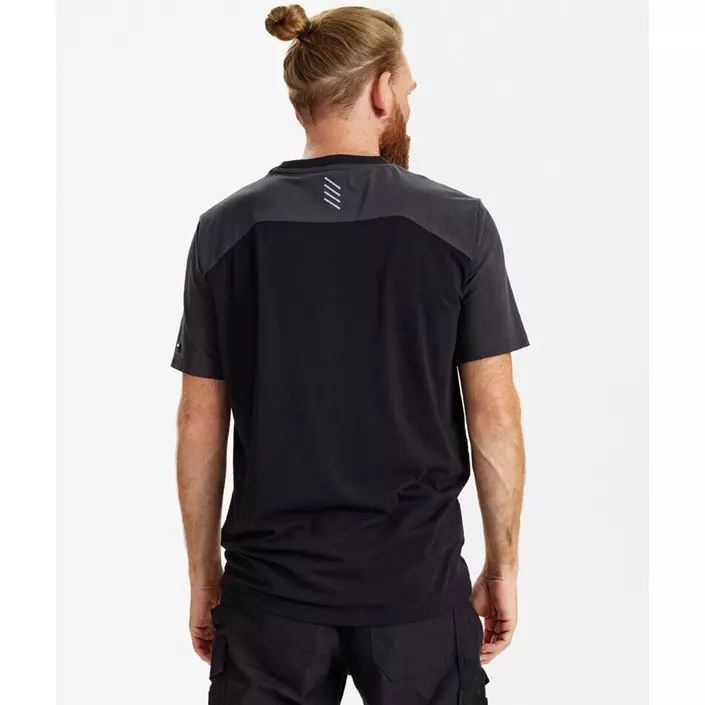 Engel Entire T-shirt, Black/Anthracite Grey, large image number 4