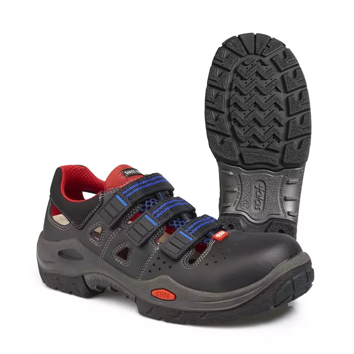 Jalas 3800R Respiro safety sandals S1, Black, large image number 0
