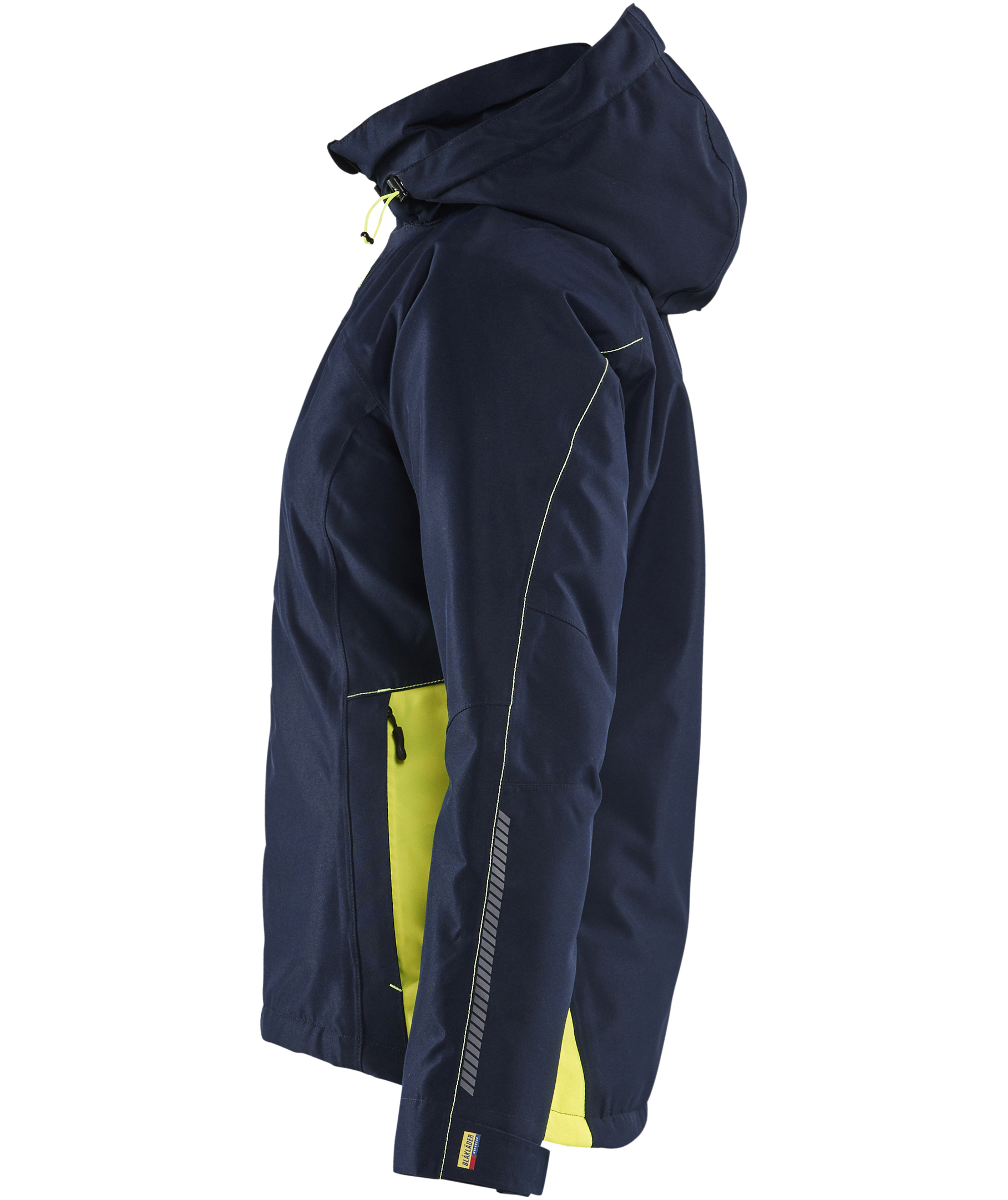 Bl&aring;kl&auml;der Unite Damen Winterjacke, Dunkel Marine/Hi-Vis Gelb, large image number 4