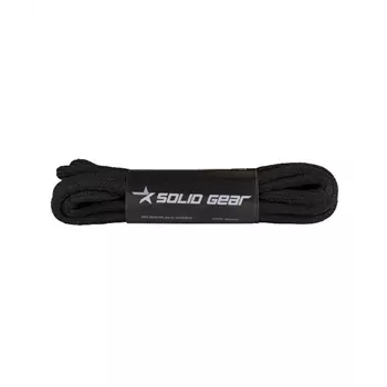 Solid Gear flame-retardant round laces, Black