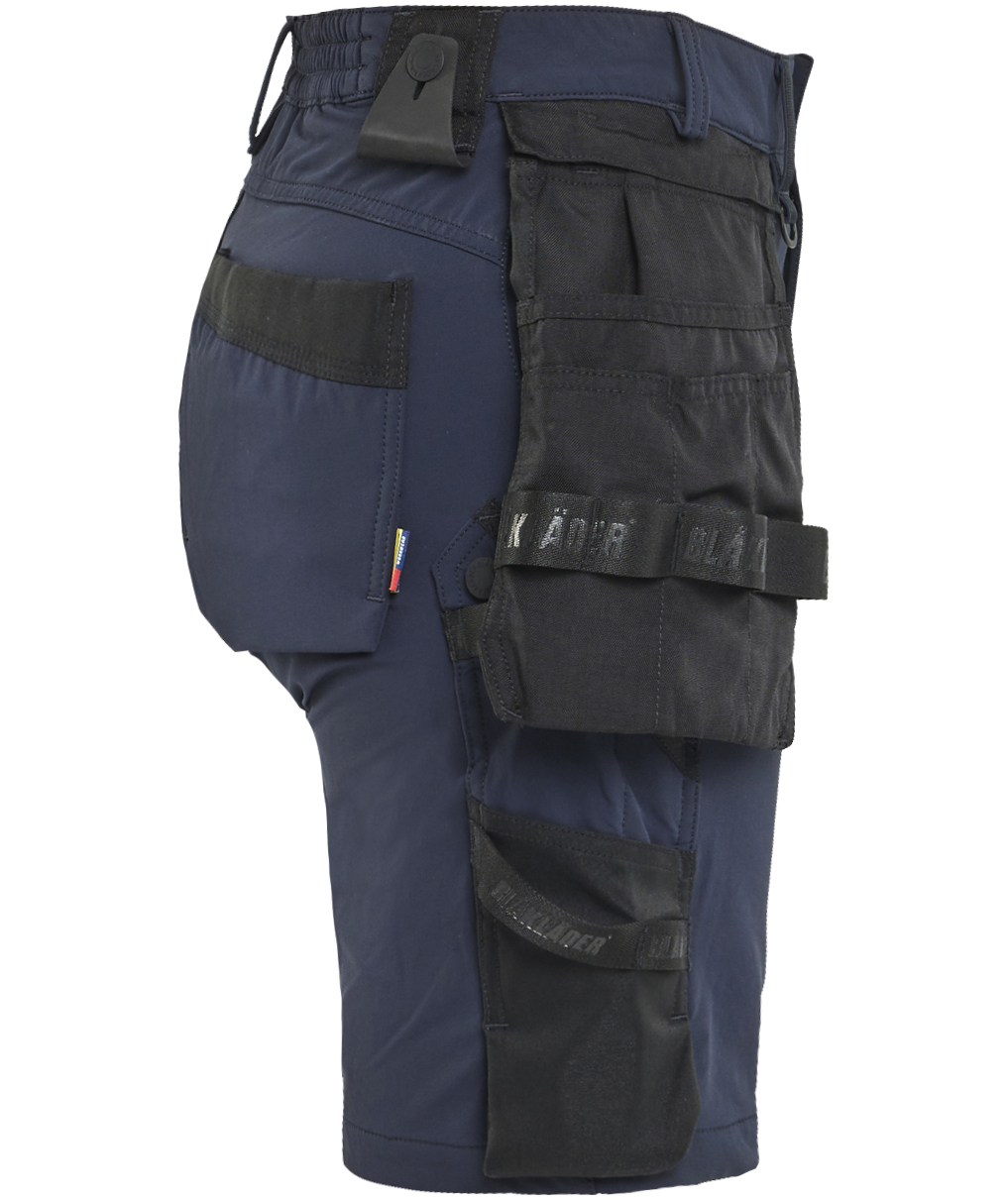 Bl&aring;kl&auml;der Damen Handwerkershorts full stretch, Dunkel Marine Blau/Schwarz, large image number 2