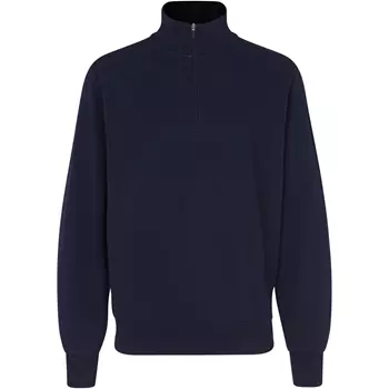 ID Sweatshirt with short zipper, Marine Blue