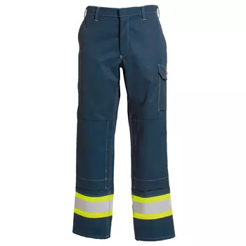 Tranemo Cantex 57 women's work trousers, Hi-vis yellow/Marine blue