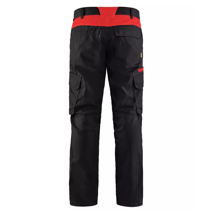 Blåkläder service trousers, Black/Red, large image number 2
