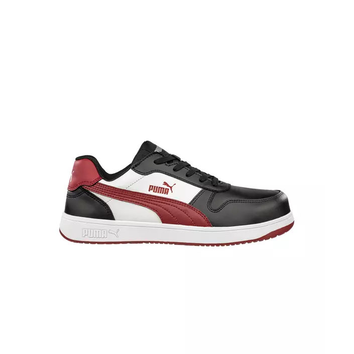 Puma Frontcourt Low safety shoes S3L, Black/White/Red, large image number 0