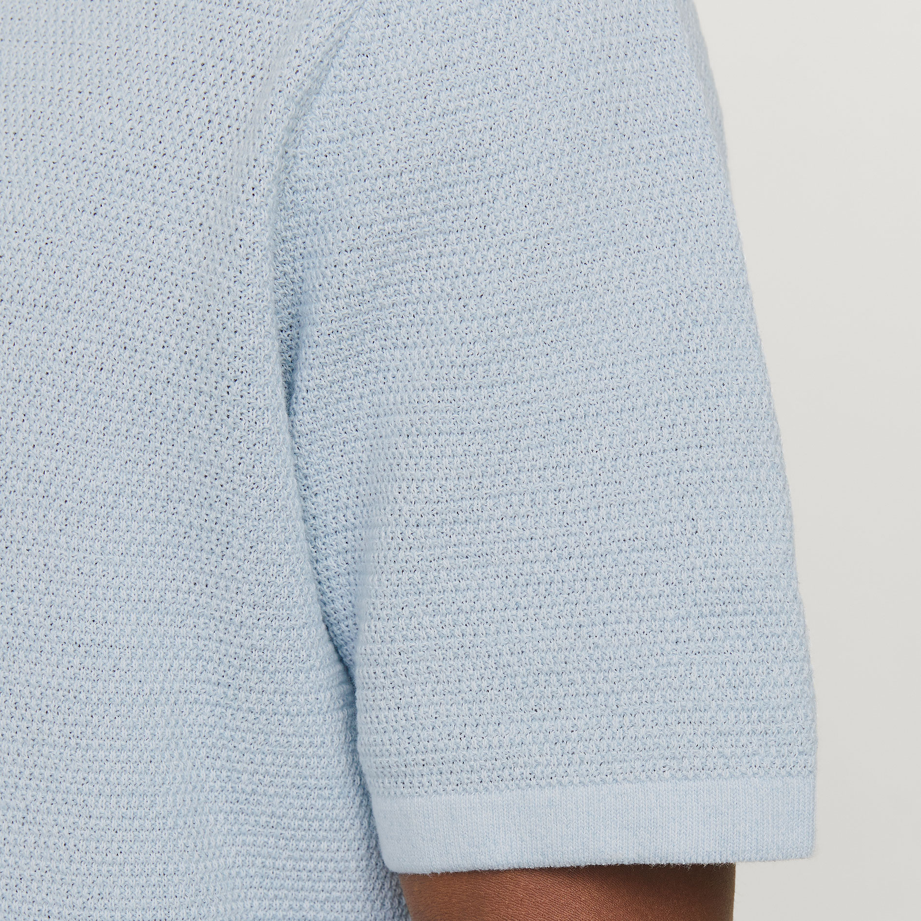 Jack & Jones JJEGEORGE stickad pik&eacute;tr&ouml;ja, Chambray Blue, large image number 5