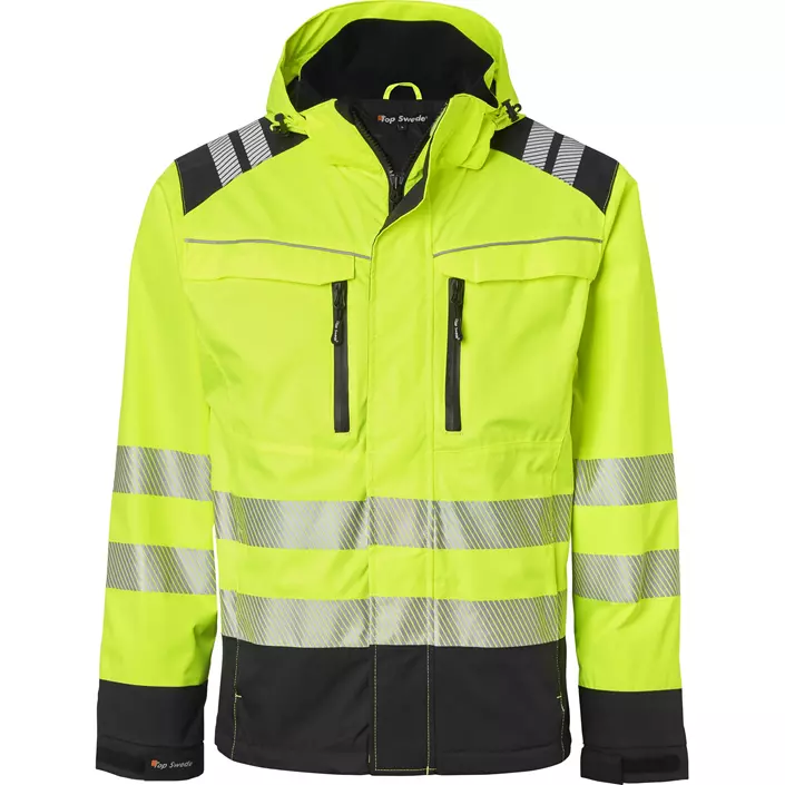 Top Swede shell jacket 130, Hi-vis Yellow/Black, large image number 0