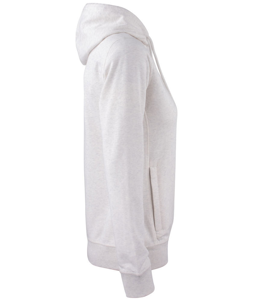 Clique Premium OC women's hoodie, Light grey mottled, large image number 6