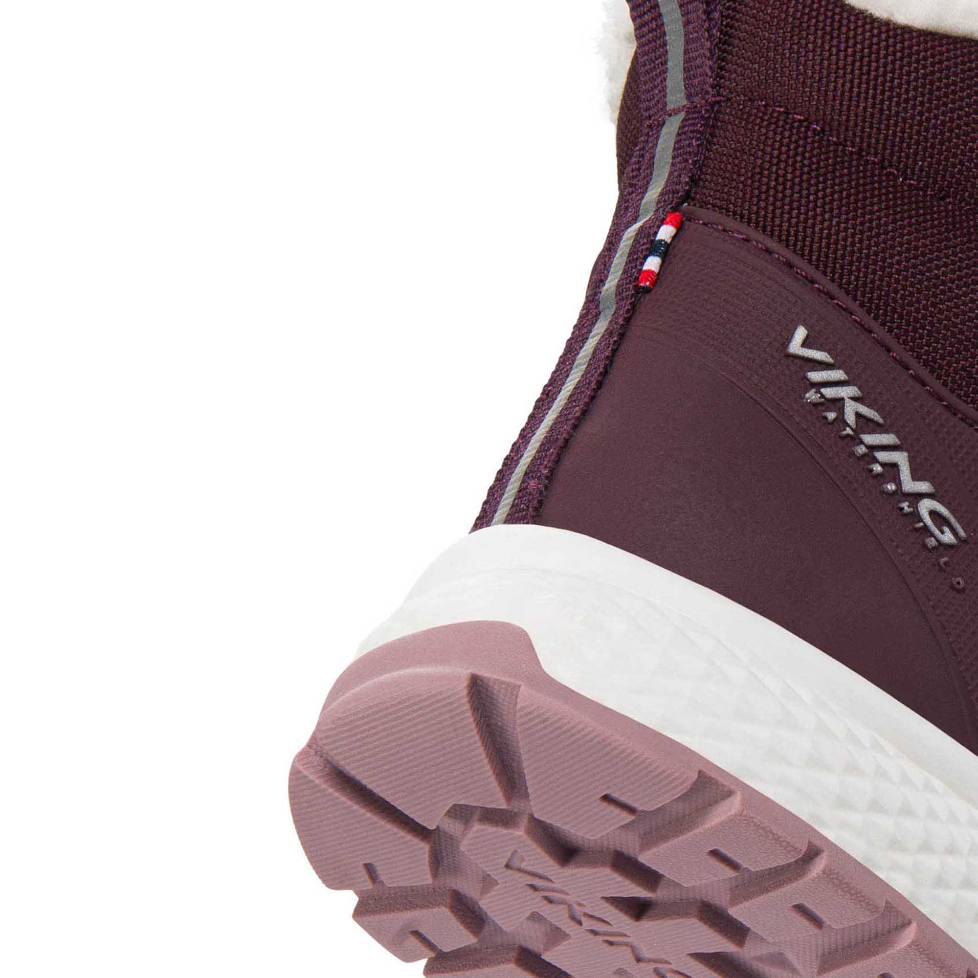 Viking Equip Defence Warm WP 2V boots for kids, Grape/Antique Rose, large image number 4