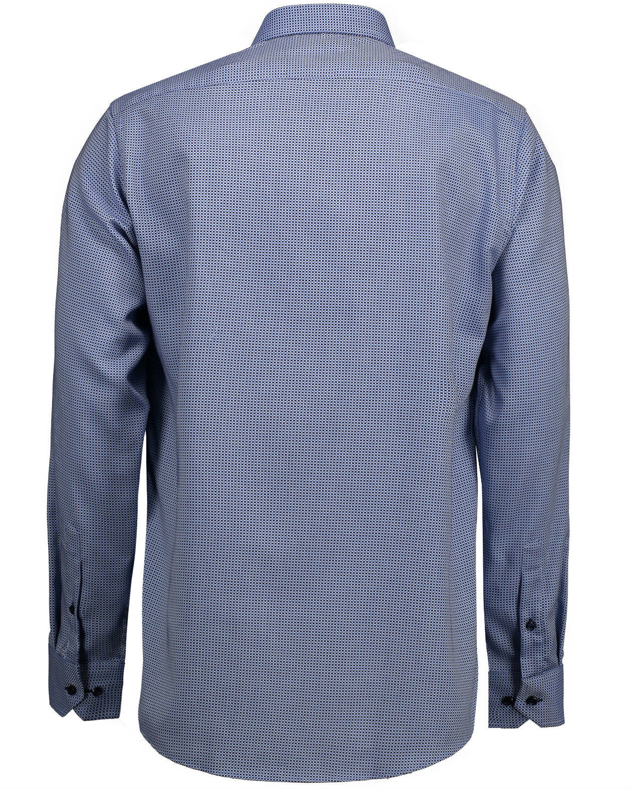 Seven Seas Dobby Alonso modern fit skjorta, Bl&aring;