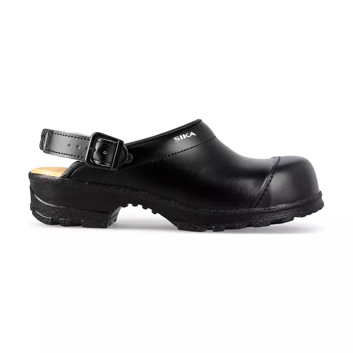 Sika Flex LBS safety clogs with heel strap SB, Black, large image number 1