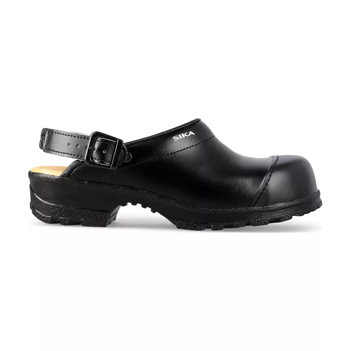 Sika Flex LBS safety clogs with heel strap SB, Black, large image number 1