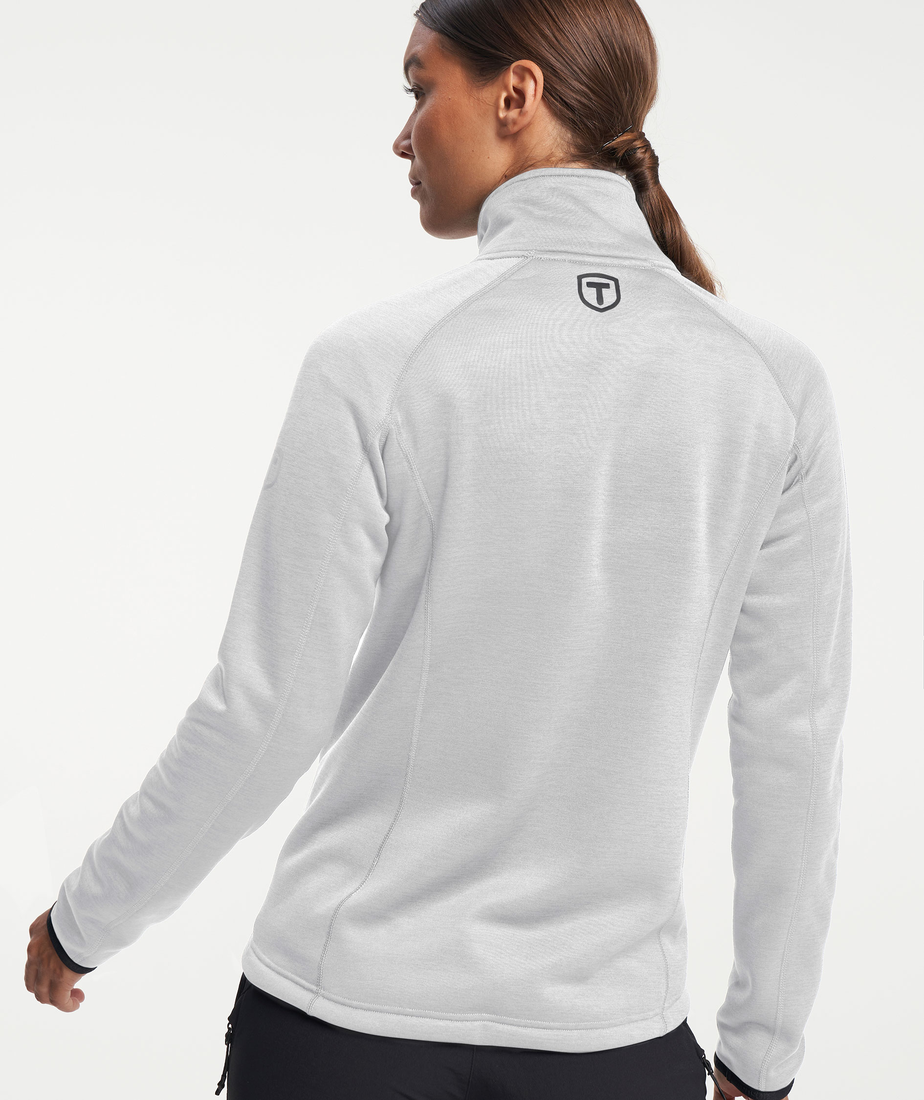 Tenson TXlite womens cardigan, Light Grey, large image number 7