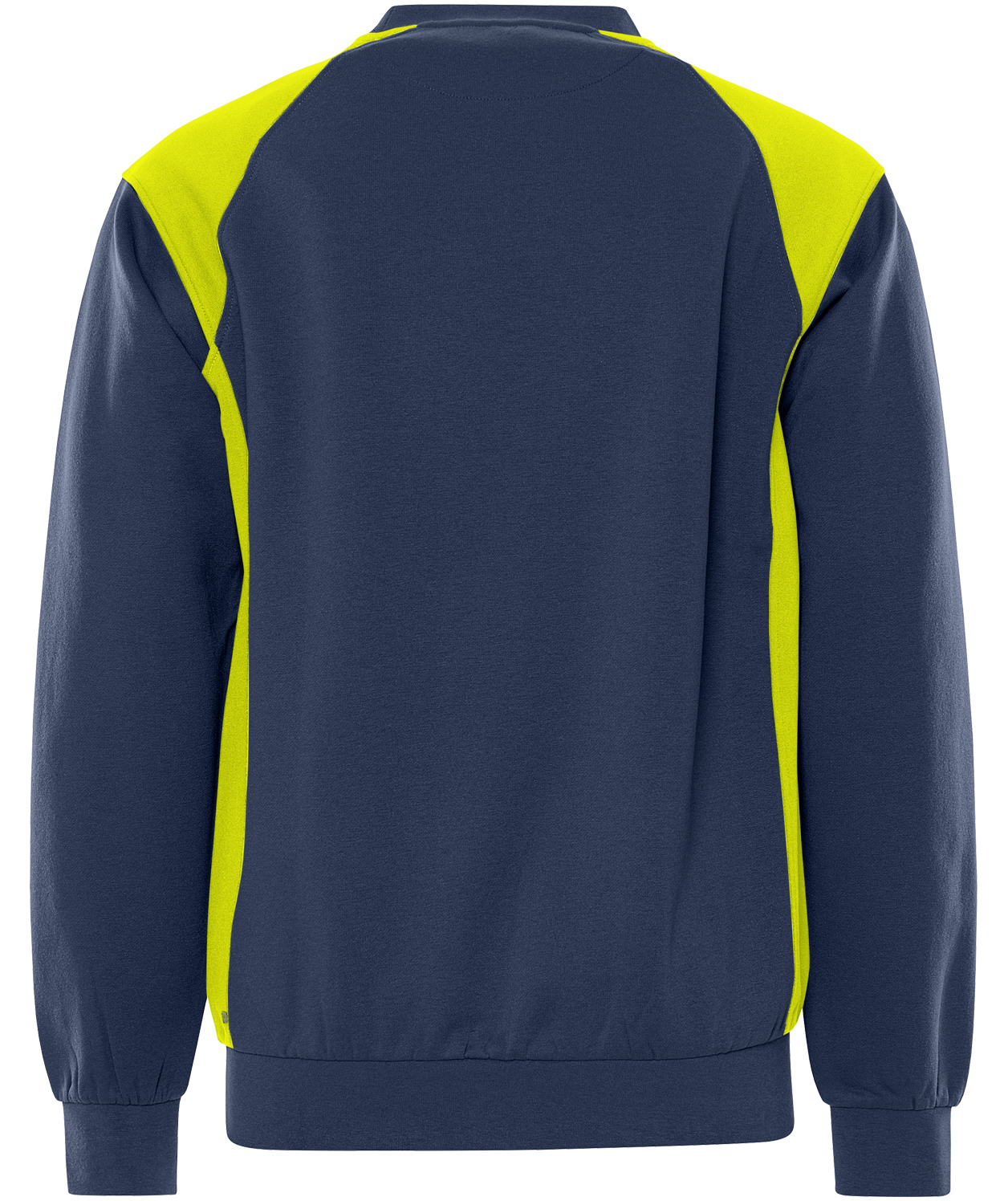 Fristads sweatshirt 7048 GSM, Marine/Hi-Vis yellow, large image number 1