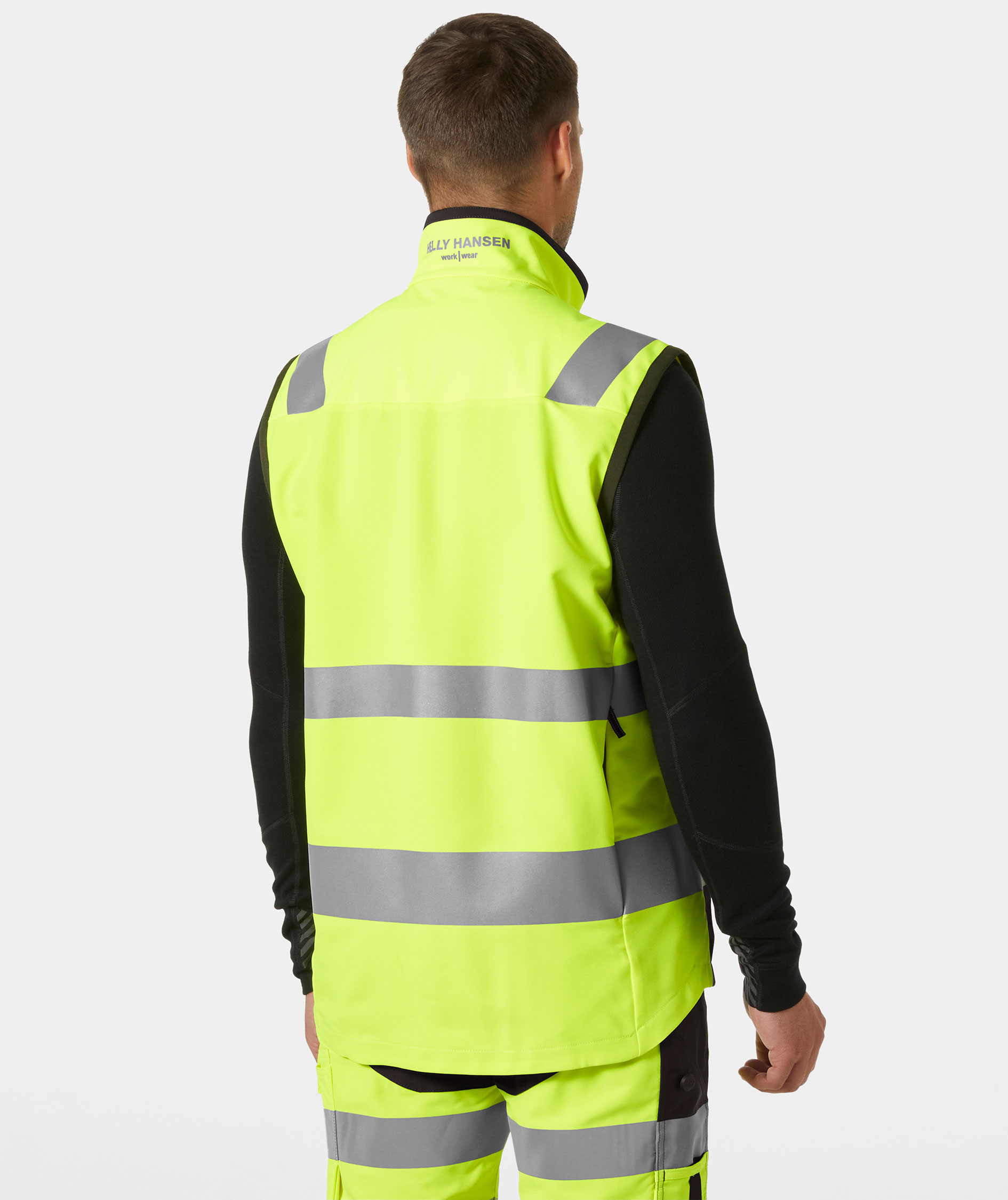 Helly Hansen Alna 4X Tech vest full stretch, Hi-vis Gul/Ebony, large image number 3