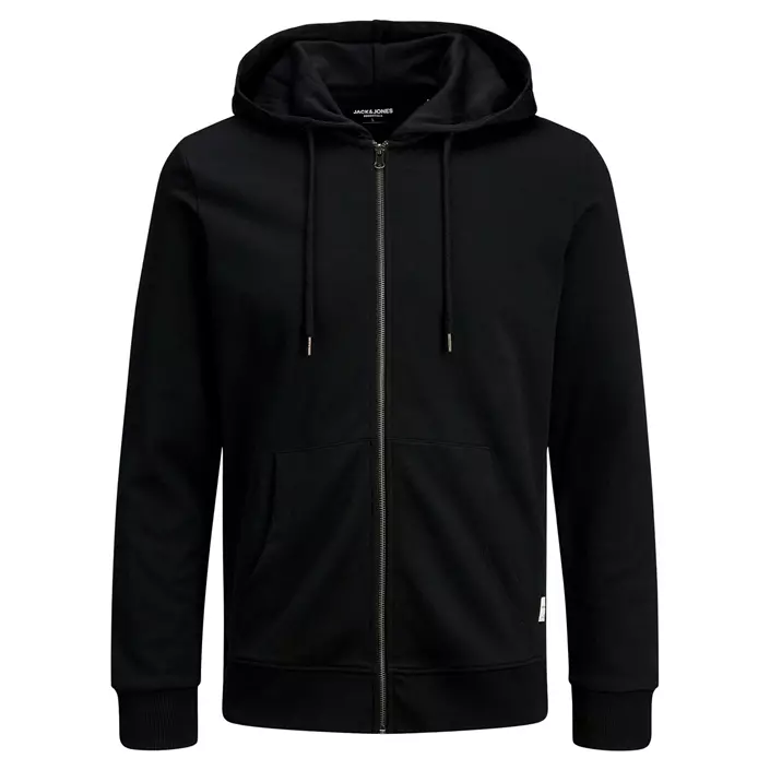 Jack & Jones JJEBASIC hoodie with full zipper, Black, large image number 0