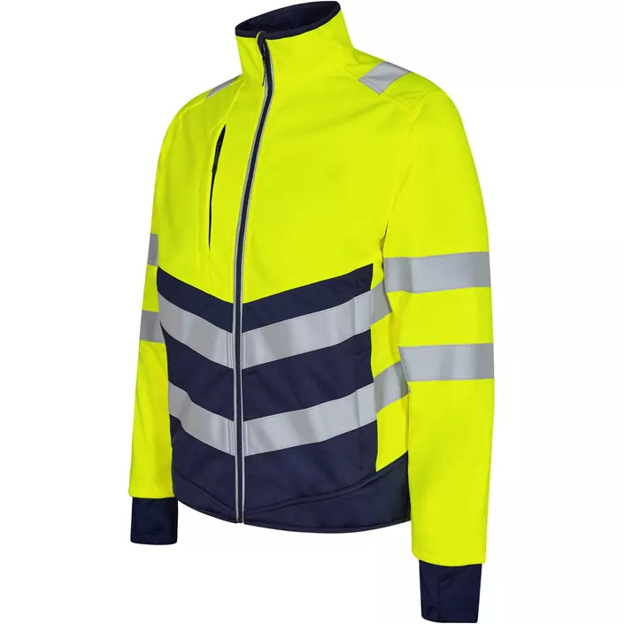 Engel Safety softshell jacket, Yellow/Blue Ink, large image number 2