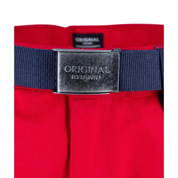 Kramp Original work trousers with belt, Red/Marine Blue, large image number 4