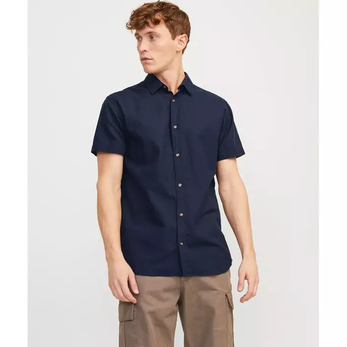 Jack & Jones JJESUMMER kortærmet skjorte, Navy Blazer, large image number 5