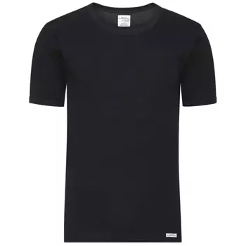 by Mikkelsen short-sleeved underwear shirt, Black