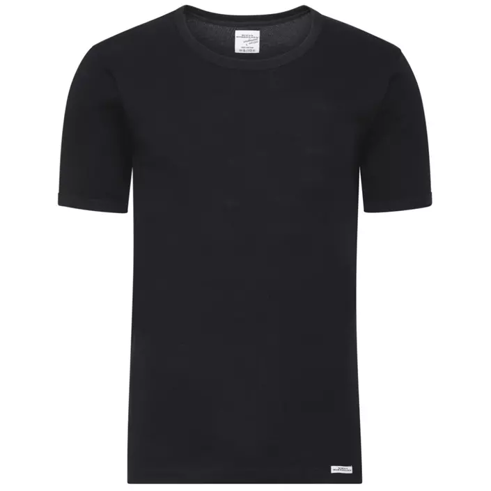 by Mikkelsen short-sleeved underwear shirt, Black, large image number 0
